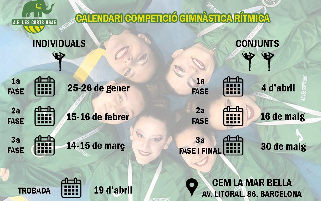 Calendaris de competició de gimnàstica rítmica