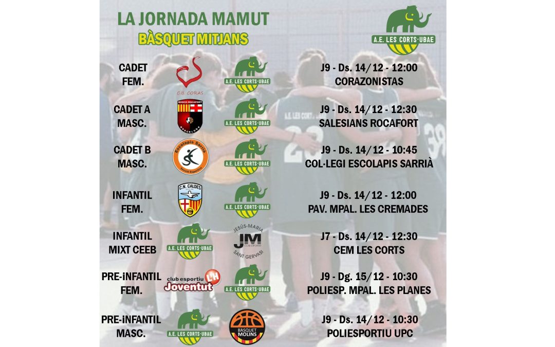 La prèvia de la jornada mamut de bàsquet