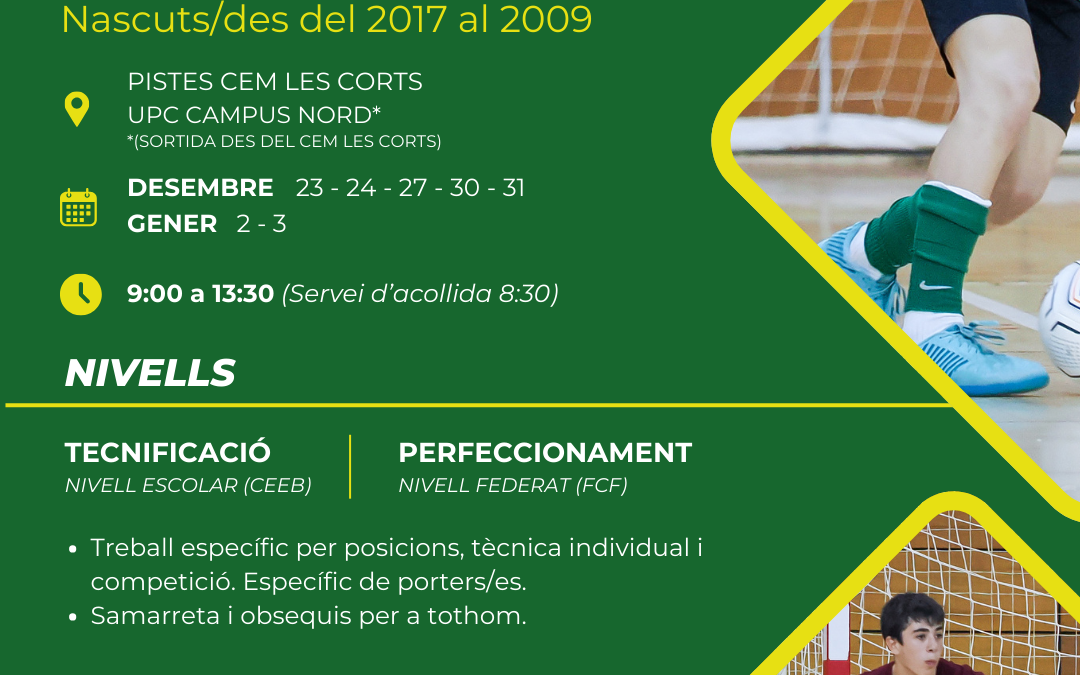 Tecnificació de Nadal de Futbol Sala